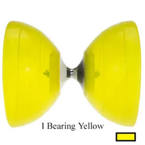 Китай YOYO мяч мягкий Diabolo 1 или 3 подшипника Комплект упаковки Kongzhu(диаметр. 128 мм стаканчик, палочки, веревочная сумка, запасная струна - Цвет: 1 Bearing Yellow