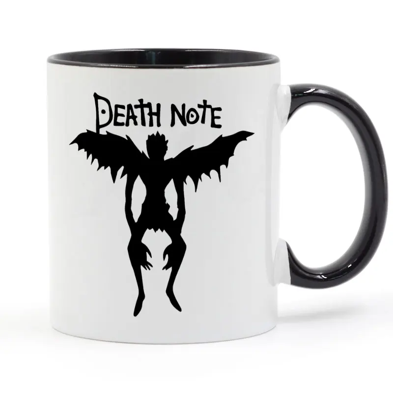 Забавная аниме кружка L Ryuk Death Note керамическая чашка для кофе молока креативные