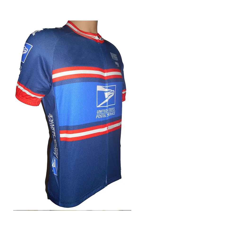 only jersey Соединенные Штаты почтовый сервис Джерси Майо для велоспорта bib Короткие cullot мотокуртка рубашка Спортивная одежда велосипед одежда 9D гель pad - Цвет: only jersey