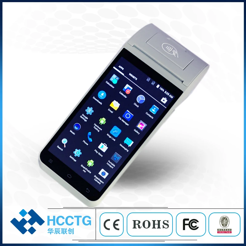3G 4G и Wifi NFC мобильный Смарт ручной Android POS устройство для ресторана HCC Z91|Картридеры|