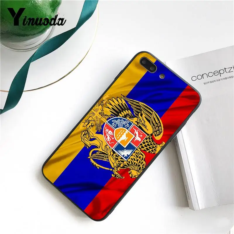 2 Yinuoda Armenia Россия флаг герб ультра тонкий мультфильм шаблон чехол для iPhone X 8 7 6 6S Plus X 5 5S SE XR XS XSMAX - Цвет: 2