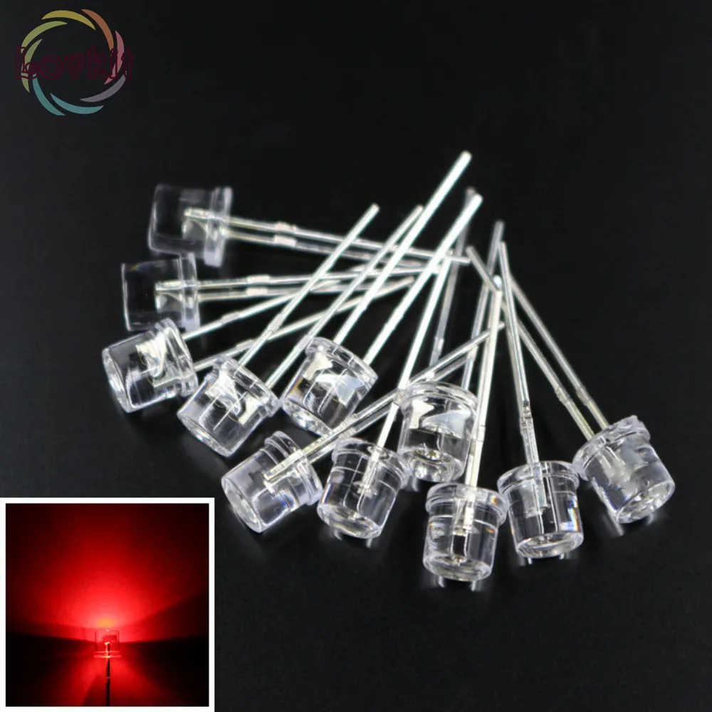 1000 шт. высокое качество 5 мм плоский верхний светодиодный светодиод Ультра