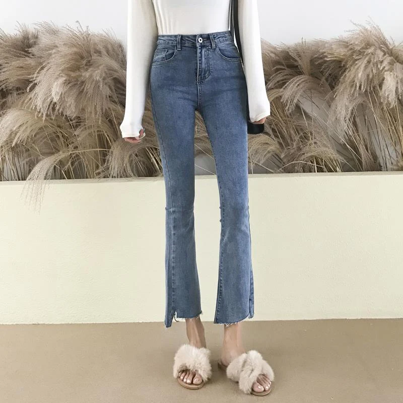 Cheap wholesale 2019 new Spring Autumn Hot selling women's fashion casual  Denim Pants XC9
