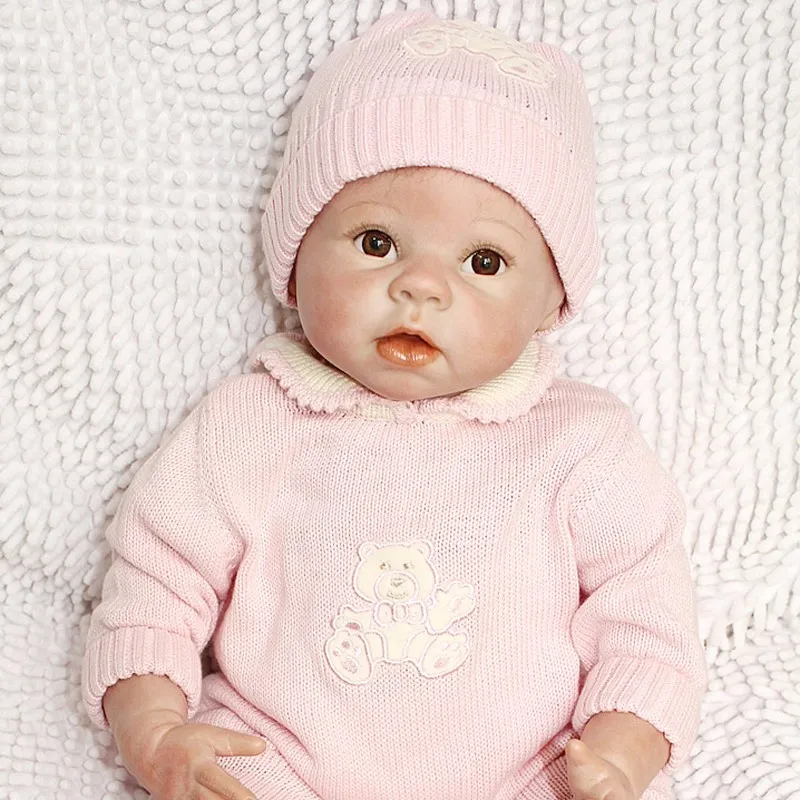 55 см Силиконовые Reborn куклы Baby живой реалистичный Boneca Bebe реалистичные настоящая