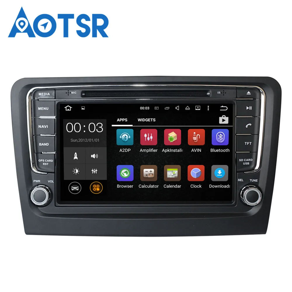 Автомобильный dvd-плеер gps навигация для Skoda Rapid 2013- мультимедиа авто радио магнитофон Android 8 4+ 32 ГБ головное устройство стерео