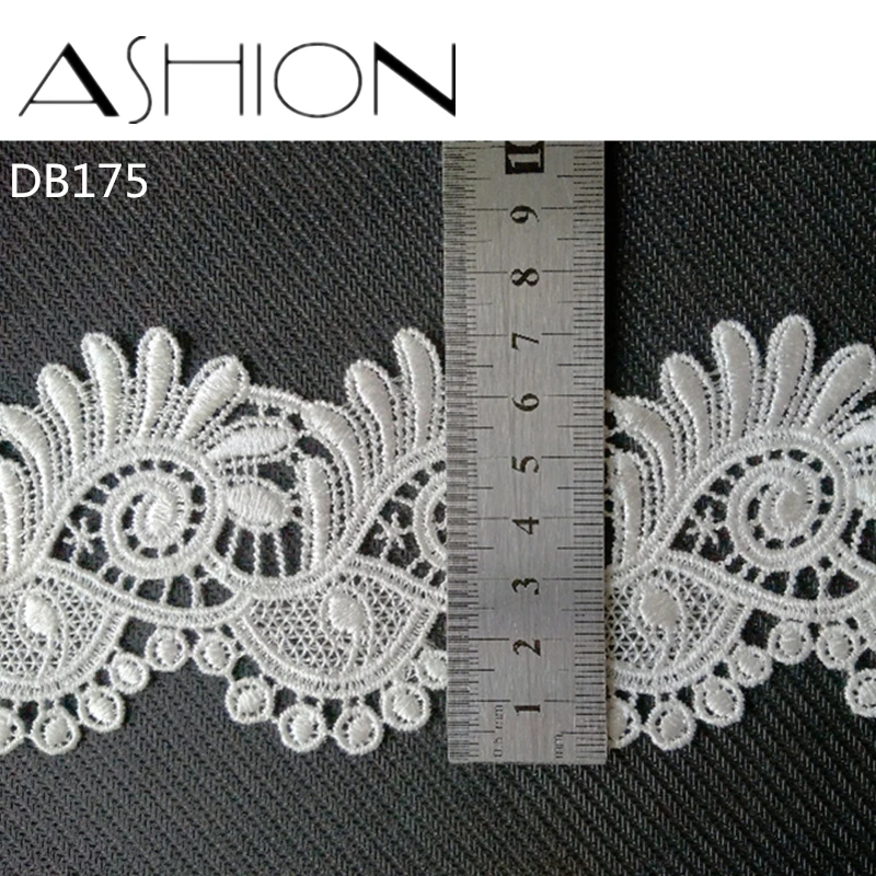 

3 yards 70MM white Embroidered net Lace Fabric DIY skirt hem Dance costumes Garment Accessories lace trim Sewing Craft LP-DB175