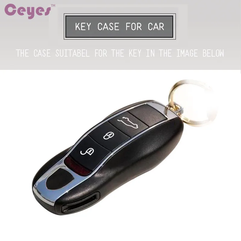 Ceyes автомобильный брелок для ключей чехол Porsche Cayenne 911 996 Panamera Macan тпу защитный