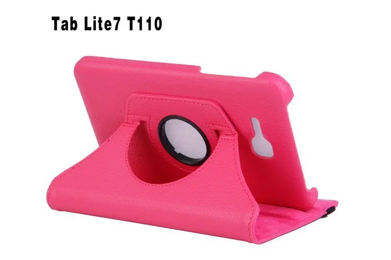 Вращающийся на 360 градусов чехол-подставка из искусственной кожи для Samsung Galaxy Tab3 7