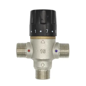 Латунный смесительный клапан, термостатический клапан на солнечной энергии, смеситель для ванной комнаты с контролем температуры DN15 DN20 DN25