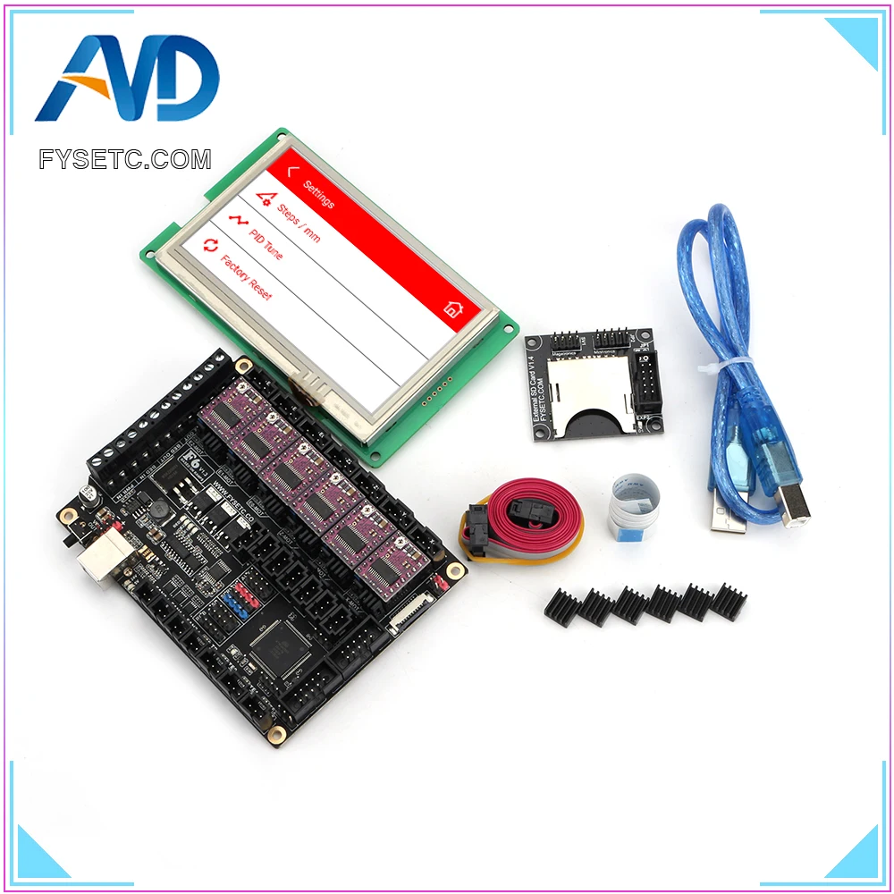 Материнская плата FYSETC F6 V1.3 Все в одном драйвер шагового двигателя DRV8825 6 шт.