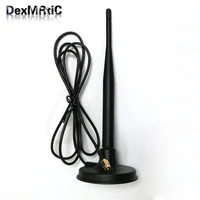dexmrtic lte 4ghz antenna 6dbi magnetic bse with 1 2 meters extension cable sma male connector
