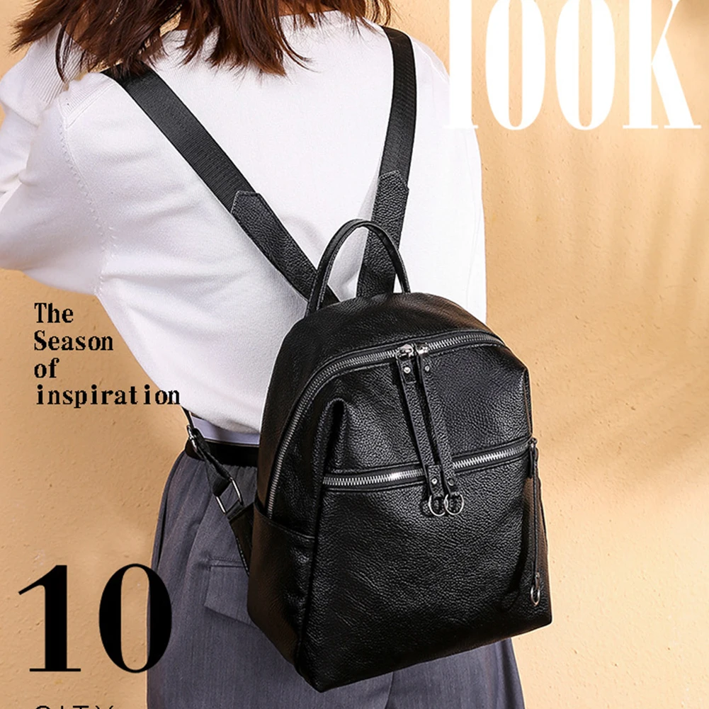 Прочный Для женщин Рюкзак Школьная Сумка молнии книга Студенческая сумка