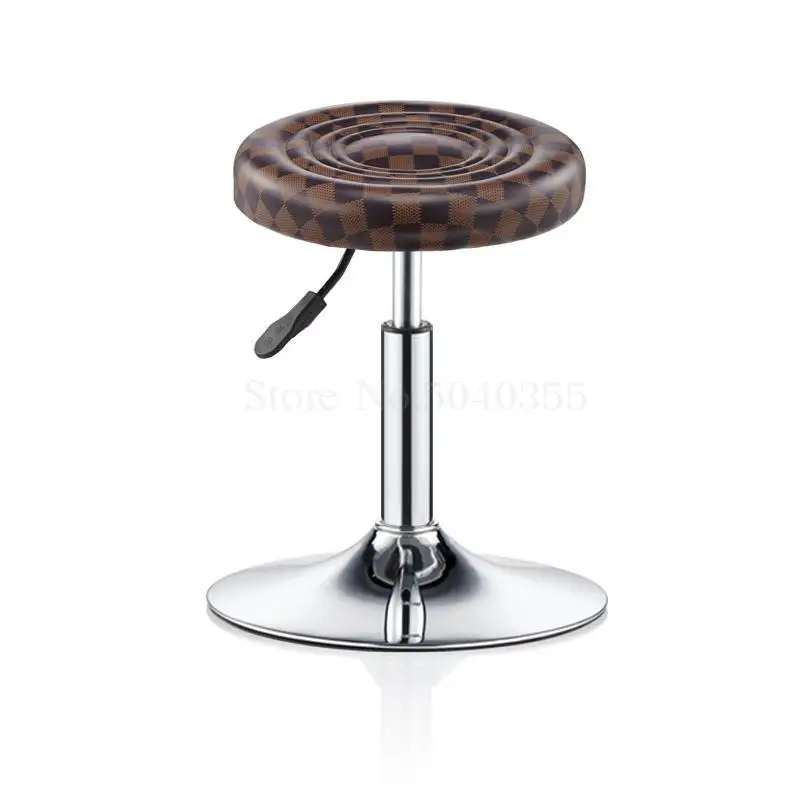 Bar stool bar chair rotating lift back home high stool round stool fashion creative beauty stool swivel chair - Цвет: unit cm23