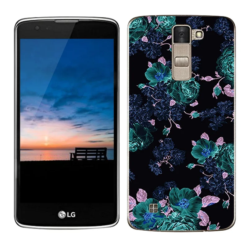 Роскошный чехол для LG K8 Lte K350 K350E K350N чехлы с морским песком окрашенный Силиконовый