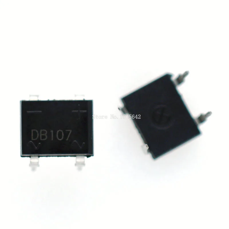 10PCS DB107 db107 dip4 dip 1A 1000V Single Phases Diode Rectifier Bridge | Электронные компоненты и