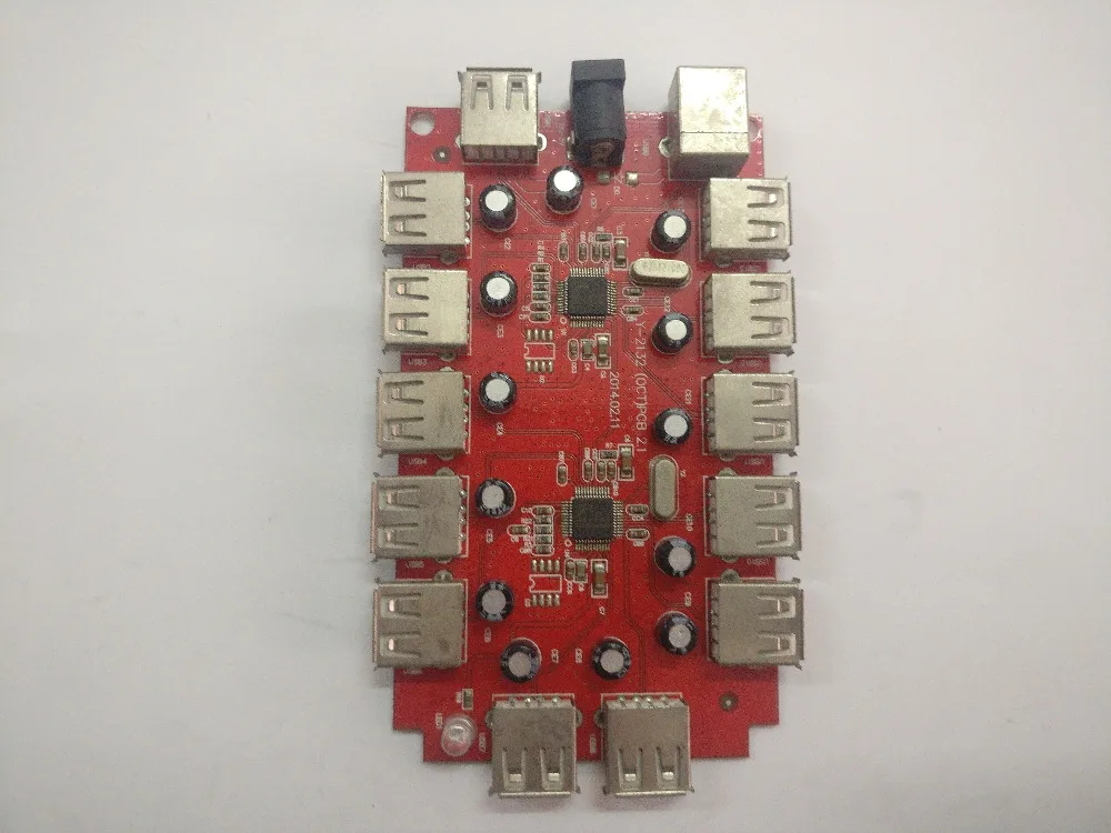 YUNHUI USB2.0 13 портовый концентратор удлинитель порта разборка печатная плата