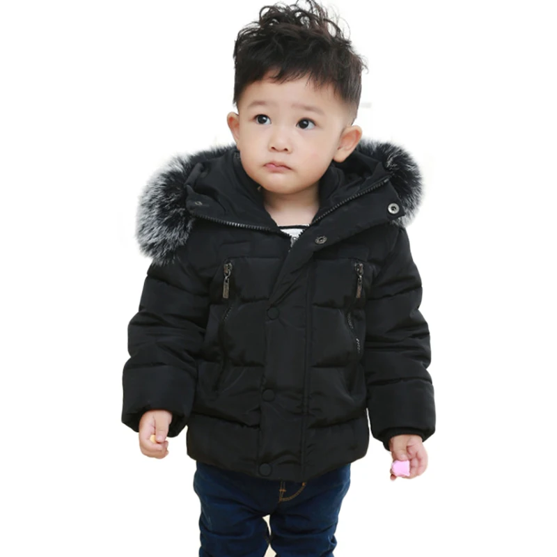 Baby Girls Boys Winter Warm Clothing Cotton Fur Coat Outerwear Infant Children Outfits Clothes Casual Sports Hooded | Детская одежда и
