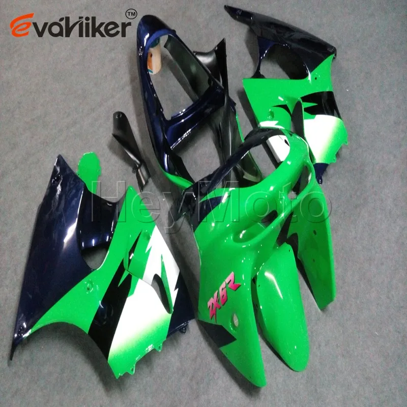 

Обтекатель из АБС-пластика для ZX6R 2003 2004 Зеленый ZX 6R 03 04, комплект кузова, панели для мотоциклов
