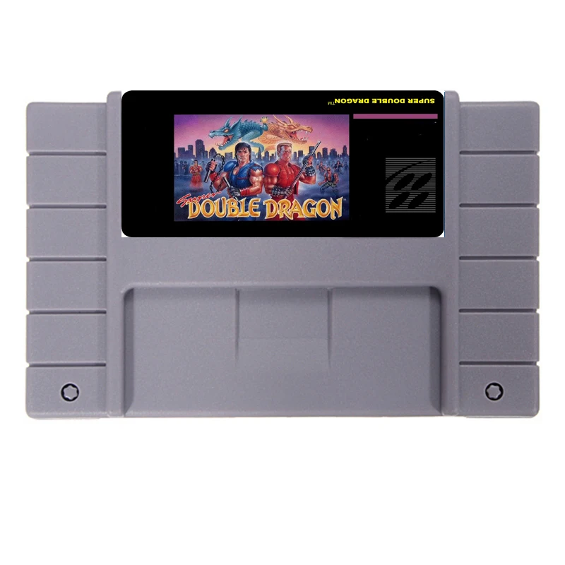 Супер DOUBLE DRAGON 16 бит NTSC большой серый карточная игра для США Версия игры