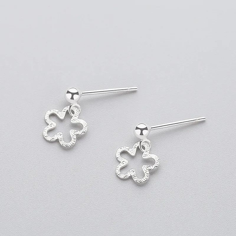 

INZATT Minimalist Refreshing Hollow Flower Dangle Drop Earrings 2018 For Women Anniversary Charm Silver 925 Fashion Jewelry Gift