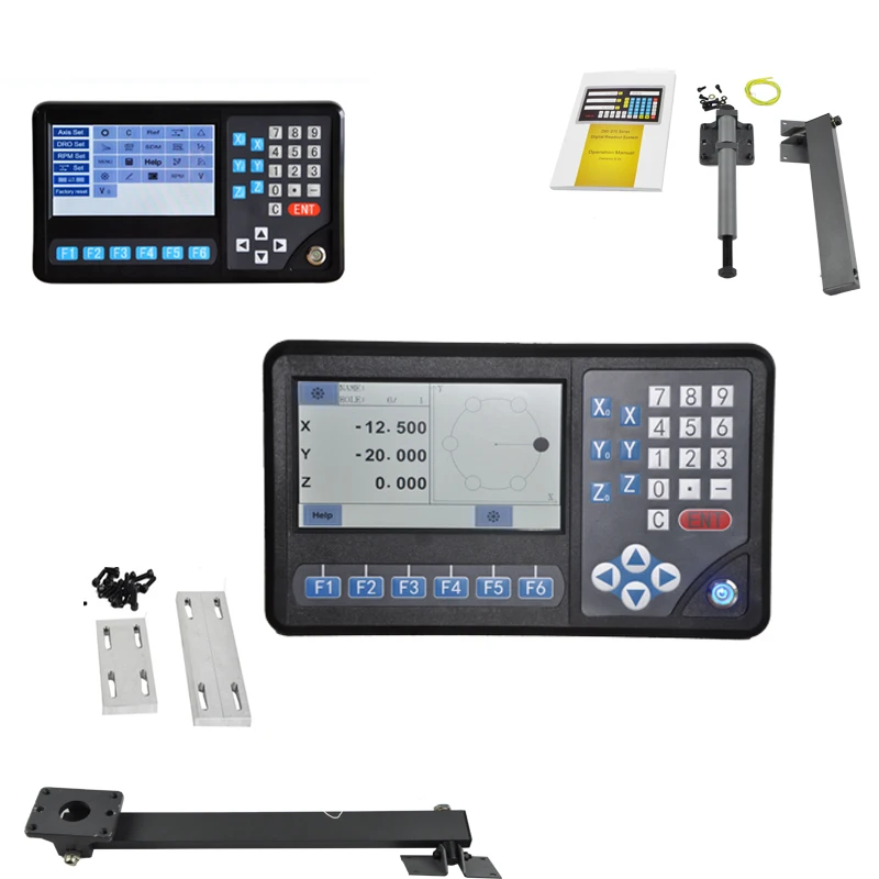 Магнитная шкала DRO 2 оси для токарного станка/фрезерного станка (0 1000 мм) Длина