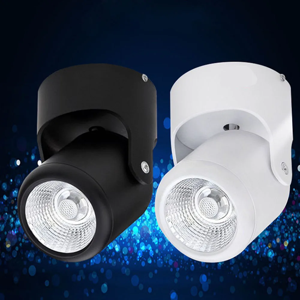 Светодиодный потолочный светильник с поверхностным креплением точечный