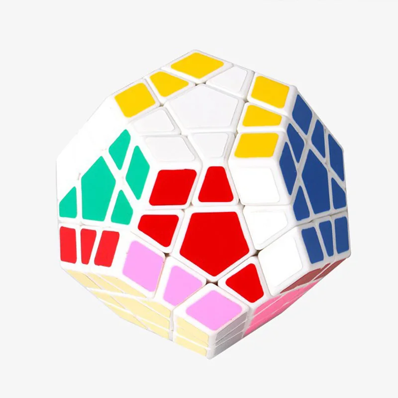 Shengshou Megaminx Волшебные кубики Пентагон 12 Сторон gigaminx ПВХ Стикеры Додекаэдр игрушки