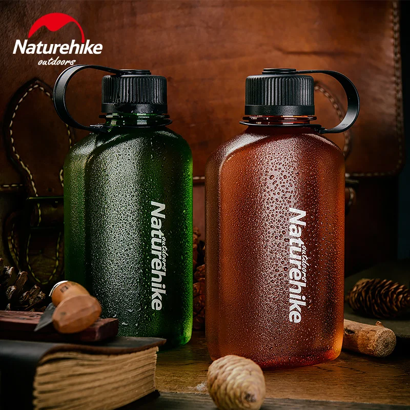 Спортивная бутылка для воды NatureHike 450 мл пластиковая уличная чашка пищевой класс