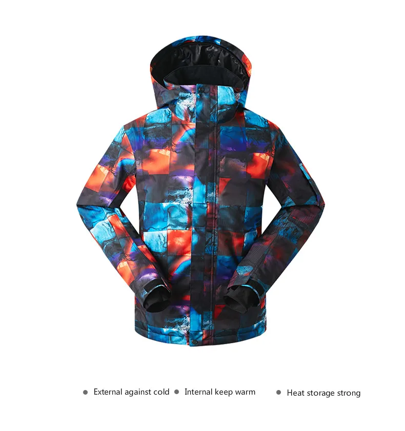

GSOU SNOW Men's Skiing Suit Winter Outdoor Waterproof Warm Windproof Ski Jacket +Ski Trousers For Men Size S-XL