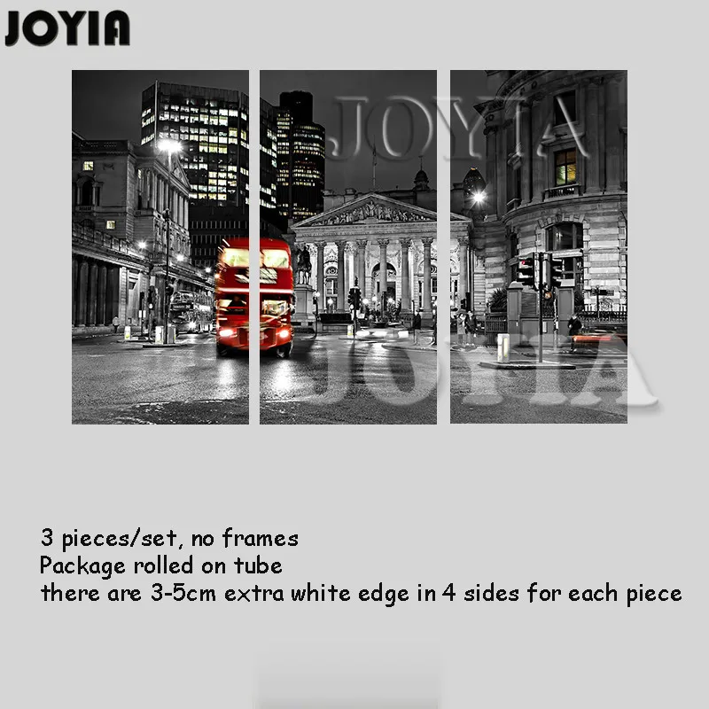 Современные Великобритании ночного города настенная живопись Декор в гостиную