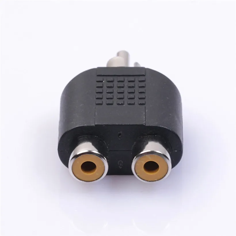 Расширенный Кабель адаптер RCA Y сплиттер AV аудио видео разъем конвертер 1 папа 2