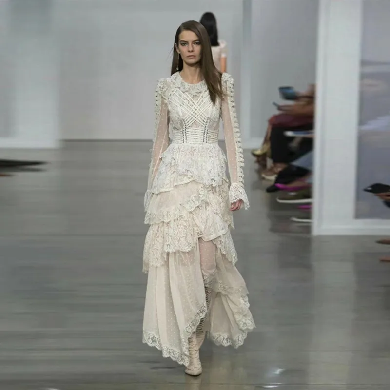 Женское вечернее платье с открытой спиной элегантное кружевное в стиле пэчворк