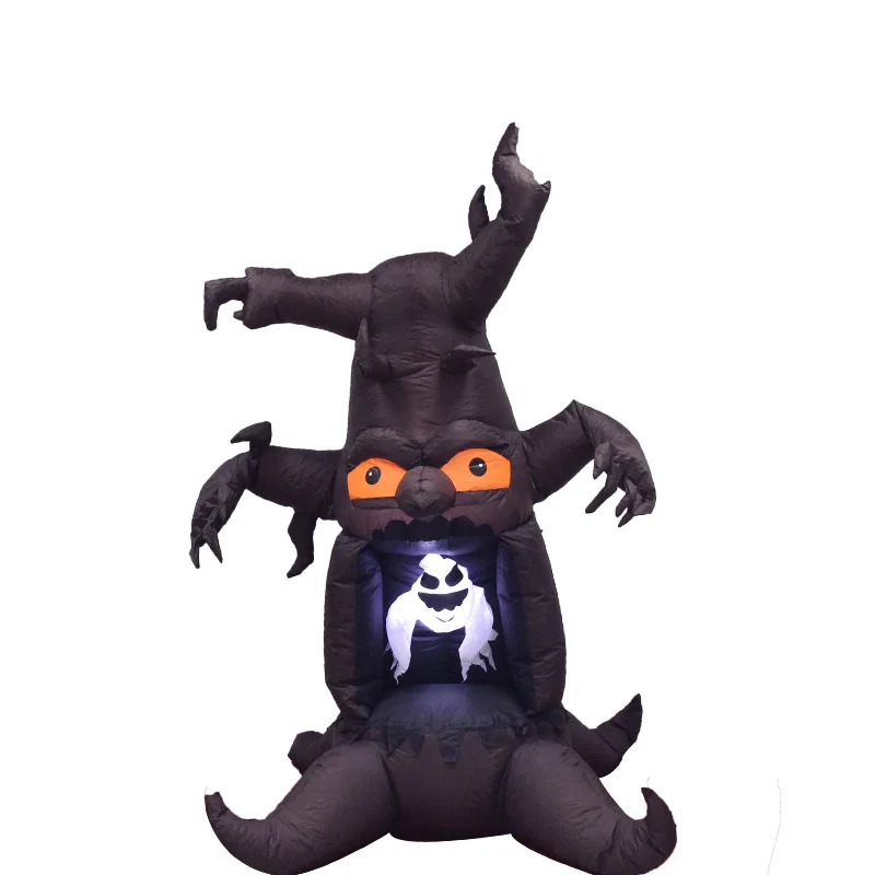 Airblown калейдоскоп гигантский Spooky Дерево Хэллоуин Надувные скелеты призраки на