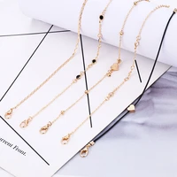 bohopan 5pcsset simple trendy ankle bracelet for women classic heart ankle chain female beads anklets foot jewelry for gifts