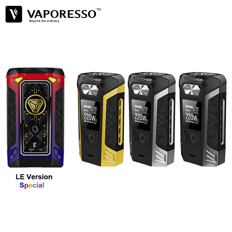 Новое поступление Vaporesso трансформатор Switcher Mod 220 Вт Vape поле 510 нитки Совместимость
