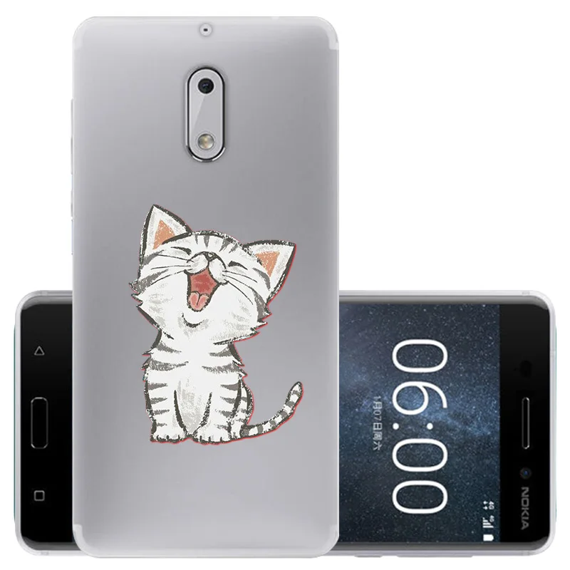 CROWNPRO чехол для Nokia 6 Чехол Мягкий силиконовый чехол для Nokia 6 TA-1000 TA-1003 5," защитный чехол для телефона для Nokia 6 Coque