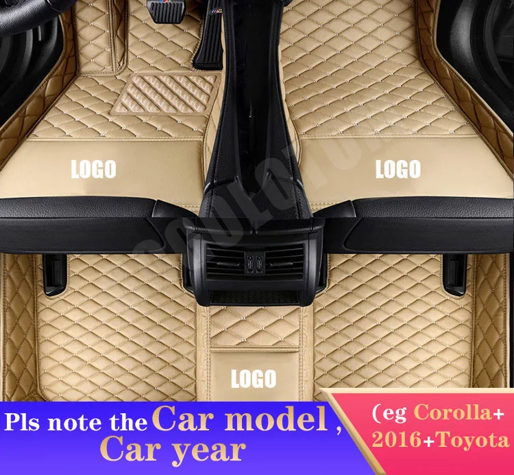 Автомобильные коврики на заказ Renault Fluence Kadjar Captur Scenic 3 Laguna 3 Logan Sandero Duster Megane авто аксессуары для укладки - Название цвета: light yellow