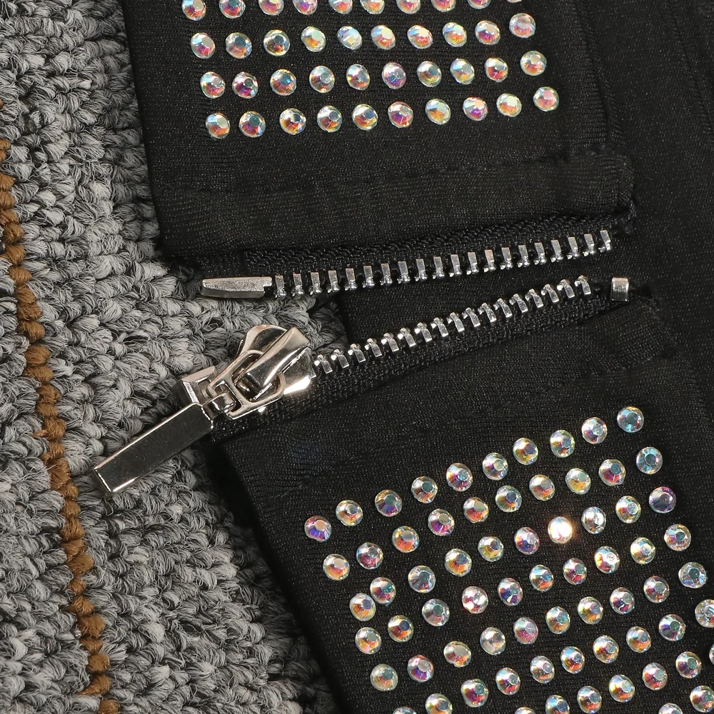 Хит продаж сексуальные комплекты с открытой спиной и юбкой стразы комбинезоны