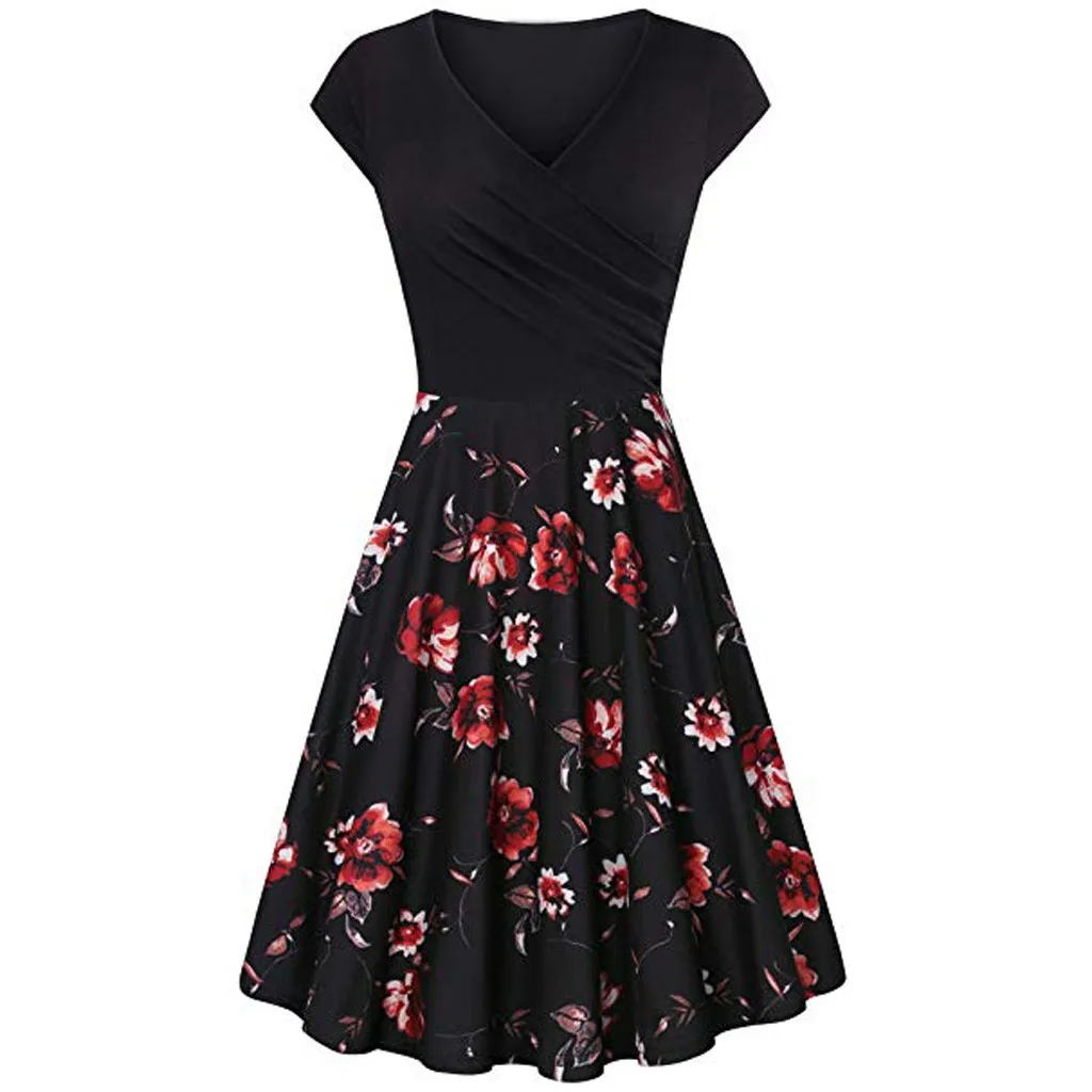 SAGACE Элегантное расклешенное платье трапециевидной формы женское с завышенной