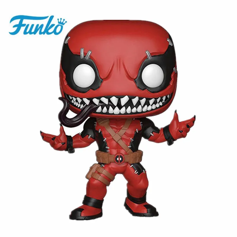 Without box-300 1 шт. Funko pop чудо-яд тематическая фигурка#300 Venompool#82#99#100 Коллекционная модель игрушки для любителей фильмов подарок с коробкой - Цвет: Without box-300