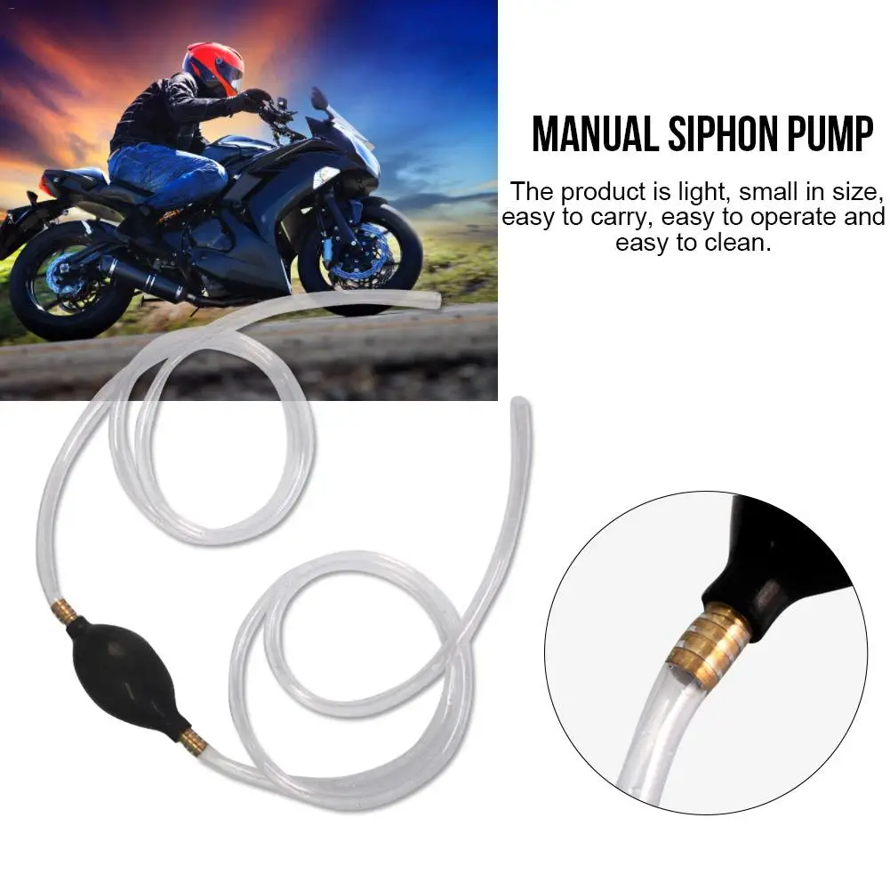 Fuel Primer Hand Manual Siphon Pump Gas Petrol Diesel Liquid Water Transfer Hose For Car Truck Motorcycle Home Aquarium |