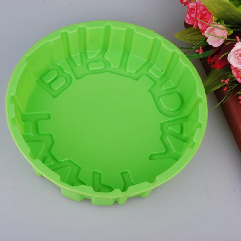 8 &quotс днем рождения круглая форма для кекса хлеб пицца Выпечка Лоток силиконовые