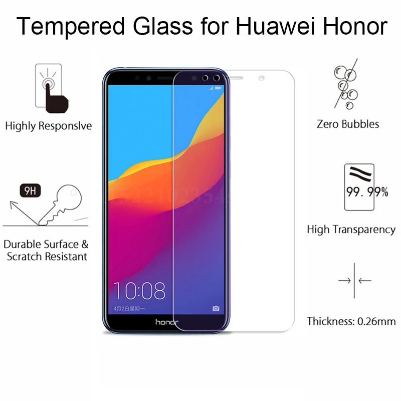 Взрывозащищенная защитная пленка для экрана Huawei P20 10 Lite Pro Y6 P9 2017 3e Honor 8 9 V10 GR3 из