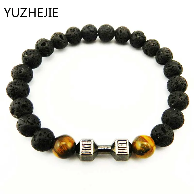 YUZHEJIE розничная продажа новый дизайн камень мощные украшения штанга для