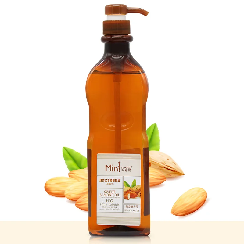 Almond Sweet Massage Oil Essential Natural Organic Oils 1000ml Free Shipping Prunus Amygdalus Dulcis With Free Gift