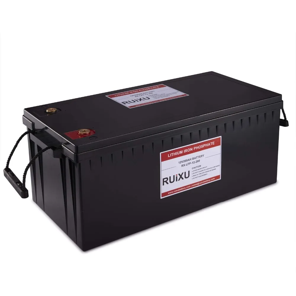 LiFePO4 12V 200Ah литий железо фосфат Аккумулятор Полный (BMS входит в комплект) свинцово