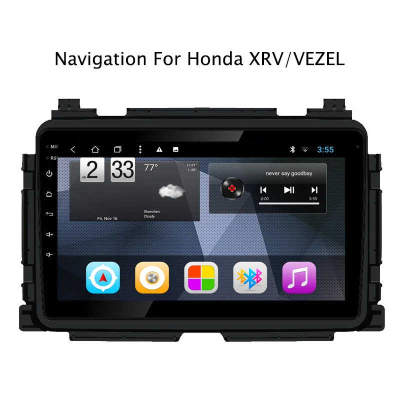 Navitopia четырехядерный Android 8 1 Автомобильный gps навигация для Honda Vezel 2014 2018 Радио