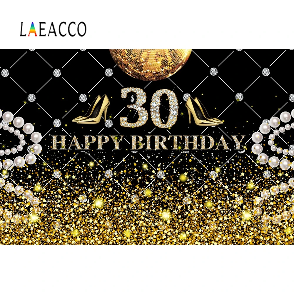 Laeacco день рождения церемония изголовье стены 30th 40th 50th портретная сцена