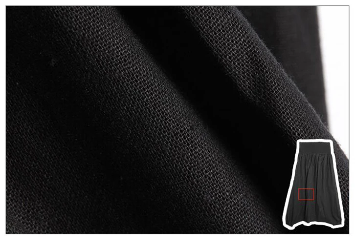 Брюки мужские льняные личная одежда для шоу модные уличные мешковатые штаны