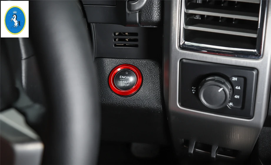 Yimaautotrims новый стиль для Ford F150 2015 2016 2017 2018 металлический пусковой стоп двигатель